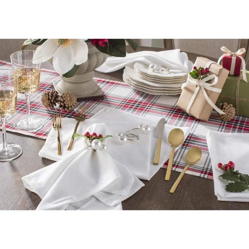wonlex Silver Napkin Rings Set of 12, Pearl Serviette Buckle Napkin Holder for Xmas, Family Gathering, Dinner Party, Wedding Decor (2 Silver Pearls) - Image 5